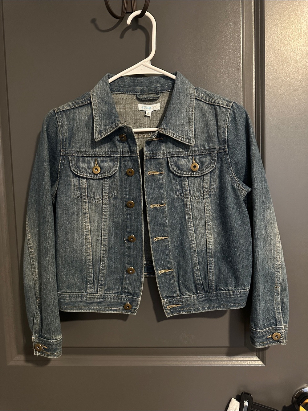 Denim Jacket with Button-Front